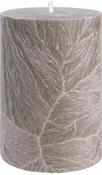 Shea-Blockljus Nougat I Ø 67 x H100 mm – nachhaltige Eleganz