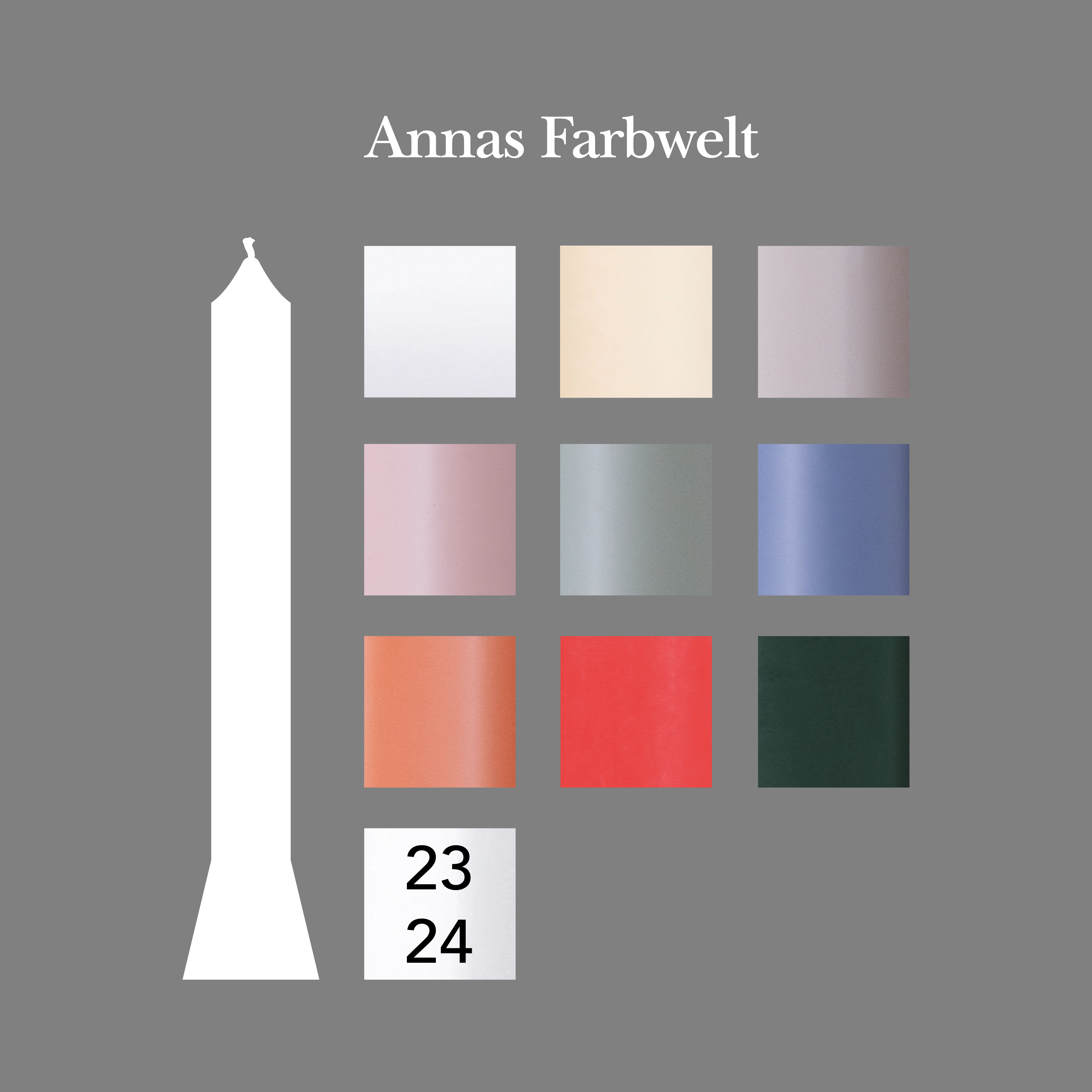 Premiumkerze Anna Crème I Selbstlöschend I Ø 39 x H 360 mm - 6