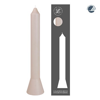 Premiumkerze Anna Nebelgrau I Selbstlöschend I Ø 39 x H 360 mm