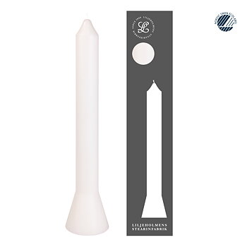 Premiumkerze Anna Weiß I Selbstlöschend I Ø 39 x H 360 mm