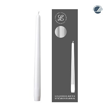 Prismaljus 4er-Pack Weiß I Achteckiges Design  I Ø 21 x H 280 mm