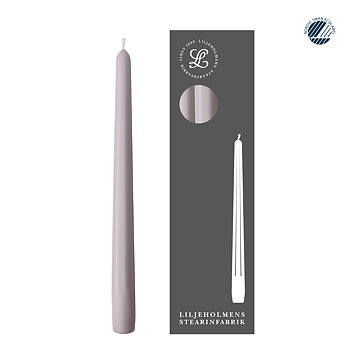 Prismaljus 4er-Pack Nebelgrau I Achteckiges Design I Ø 21 x H 280 mm