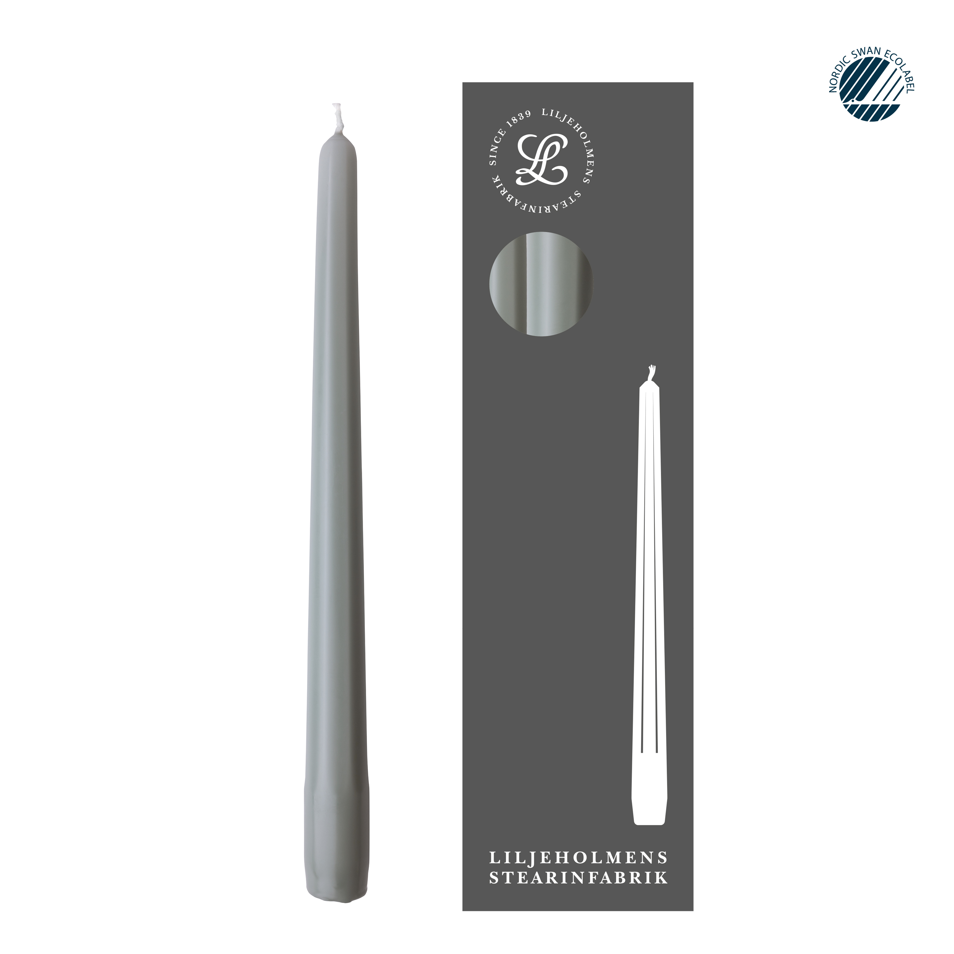 Prismaljus 4er-Pack Salbei I Achteckiges Design I Ø 21 x H 280 mm