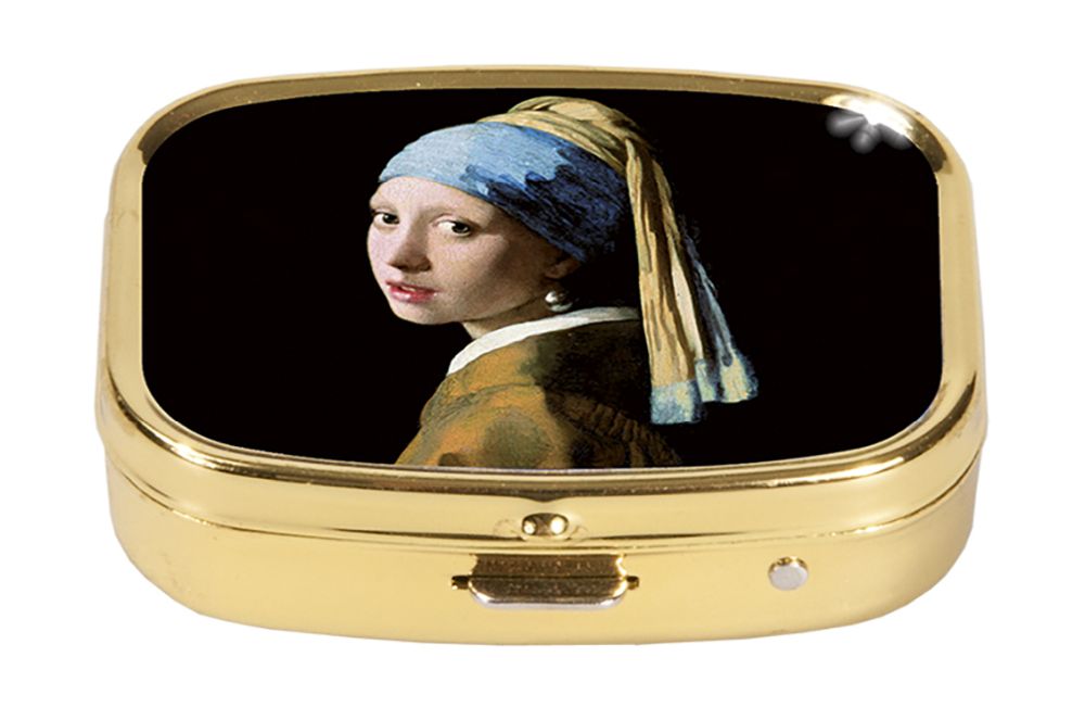 Pilleæske med spejl, Vermeer, Pige med perleørering, TEMA-produkt