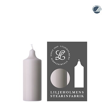 Kupéljus 4er-Pack Nebelgrau | Teelichtformat Ø 38 mm x H 110 mm