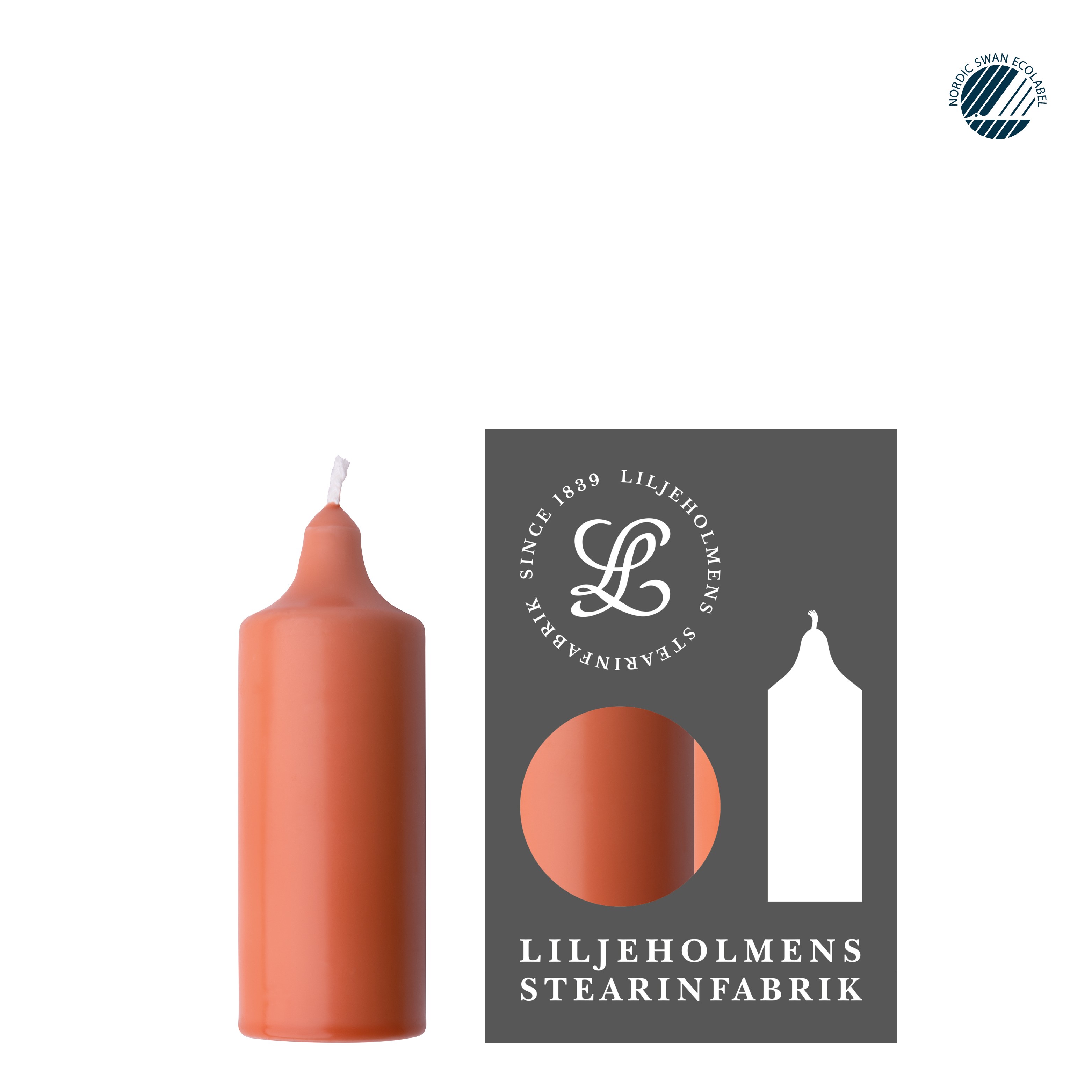 Kupéljus 4er-Pack Apricot | Teelichtformat Ø 38 mm x H 110 mm