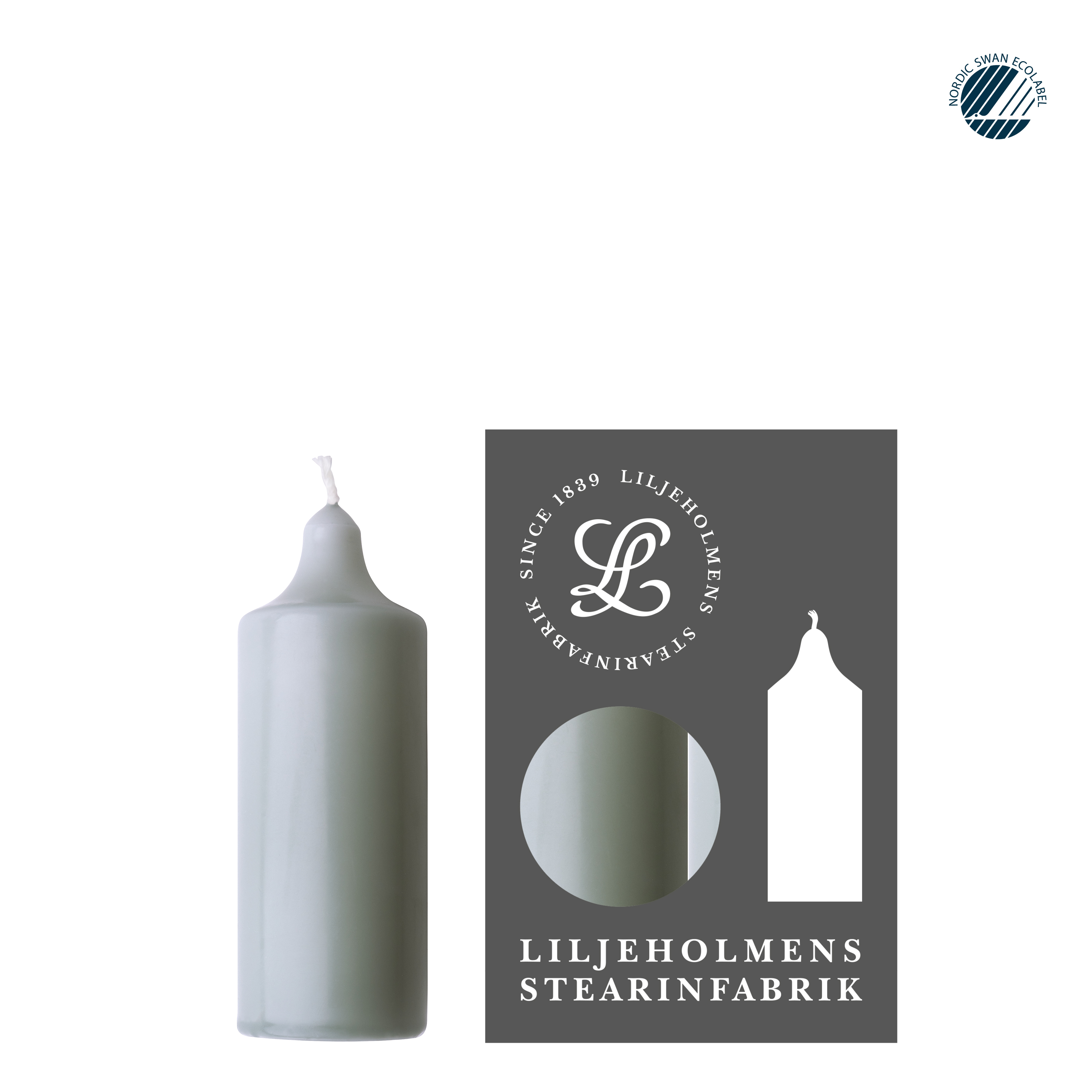 Kupéljus 4er-Pack Salbei | Teelichtformat Ø 38 mm x H 110 mm