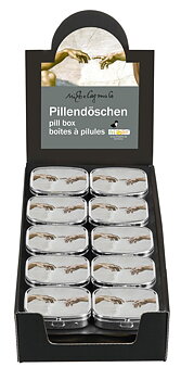 Pilleæsker med spejl, Michelangelo, Adams skabelse, Borddisplay med 30 stk., TEMA-produkt