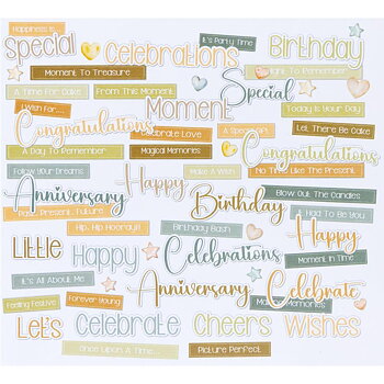 49 And Market - Chipboard Set - Little Celebrations