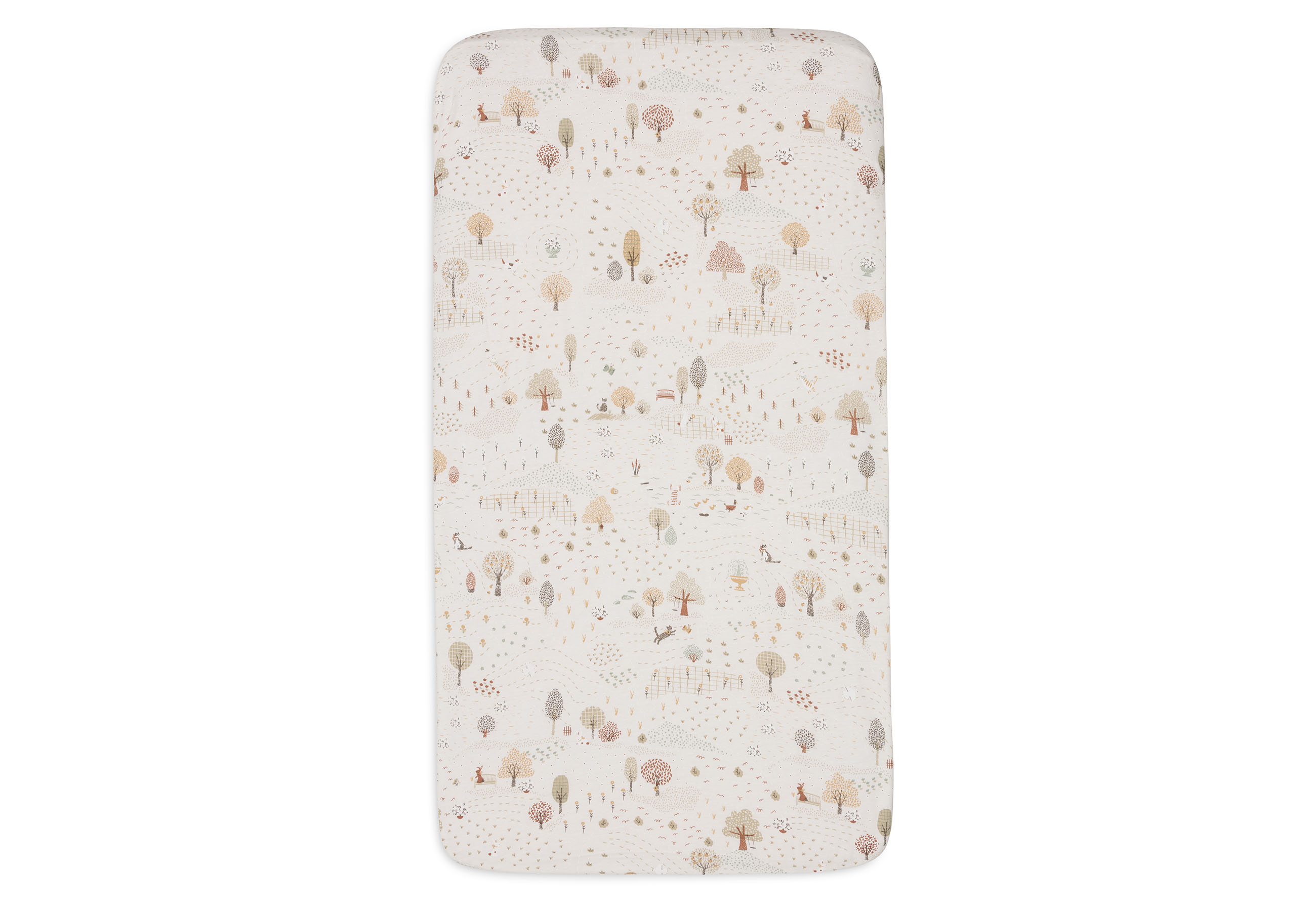 Fitted Sheet Jersey 60x120cm Tiny Park											 - 3