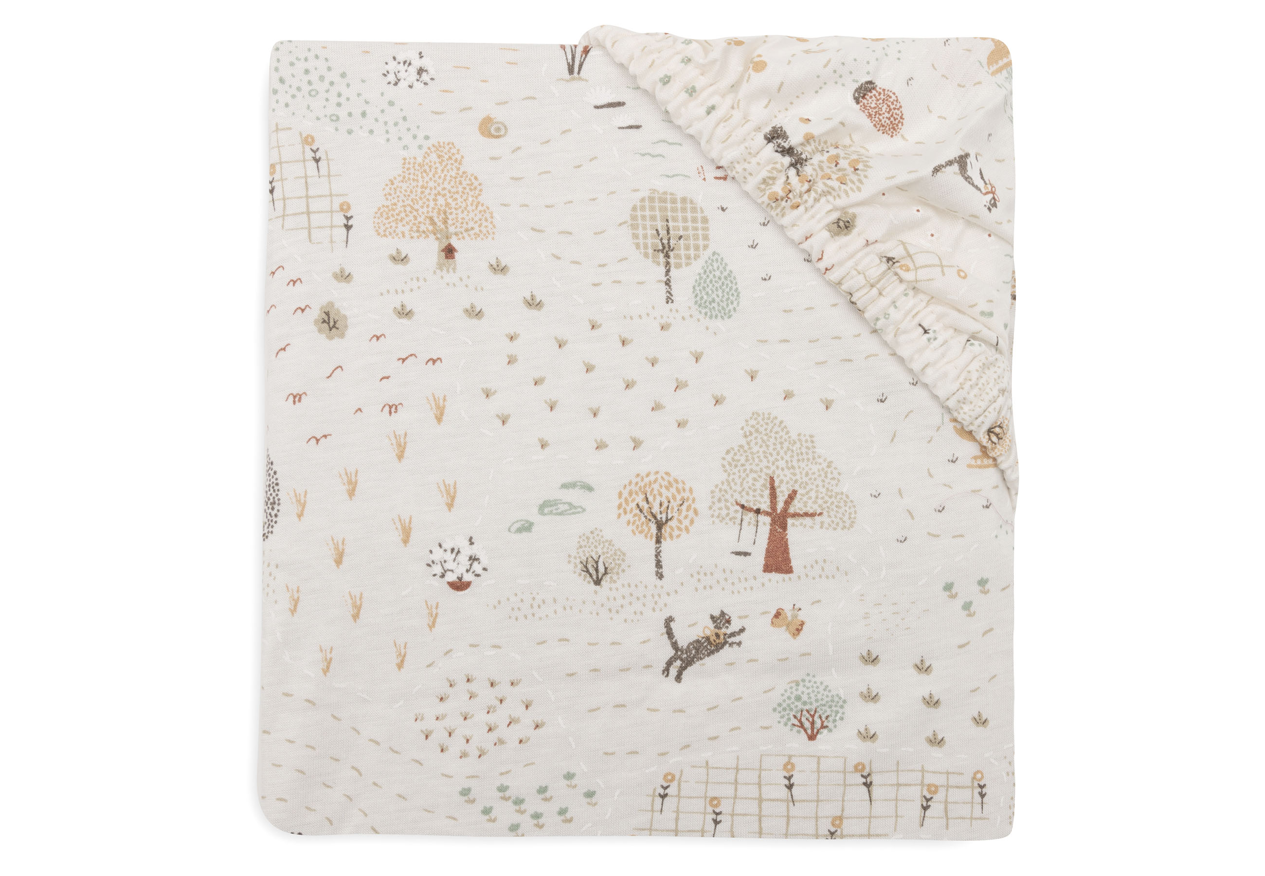 Fitted Sheet Jersey 60x120cm Tiny Park											