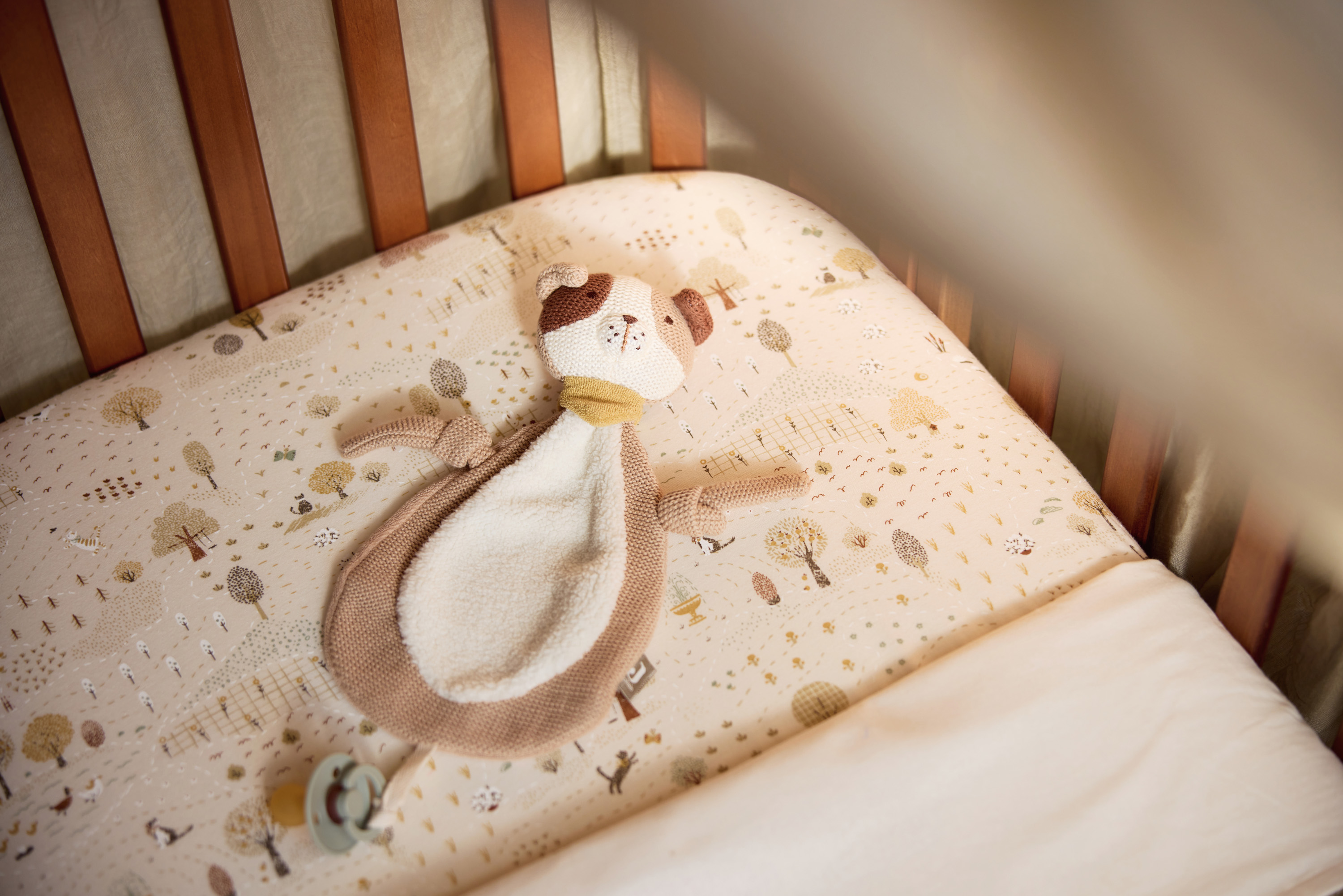 Fitted Sheet Jersey 60x120cm Tiny Park											 - 4