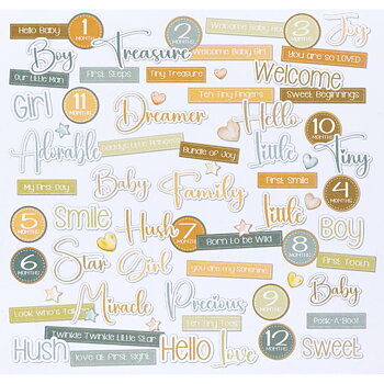 49 And Market - Chipboard Set - Little Dreamer