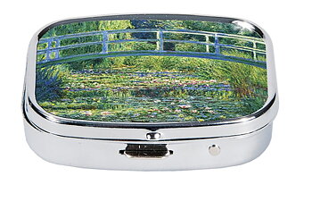 Pilleæske med spejl, Monet, Bro over åkandedammen, TEMA-produkt