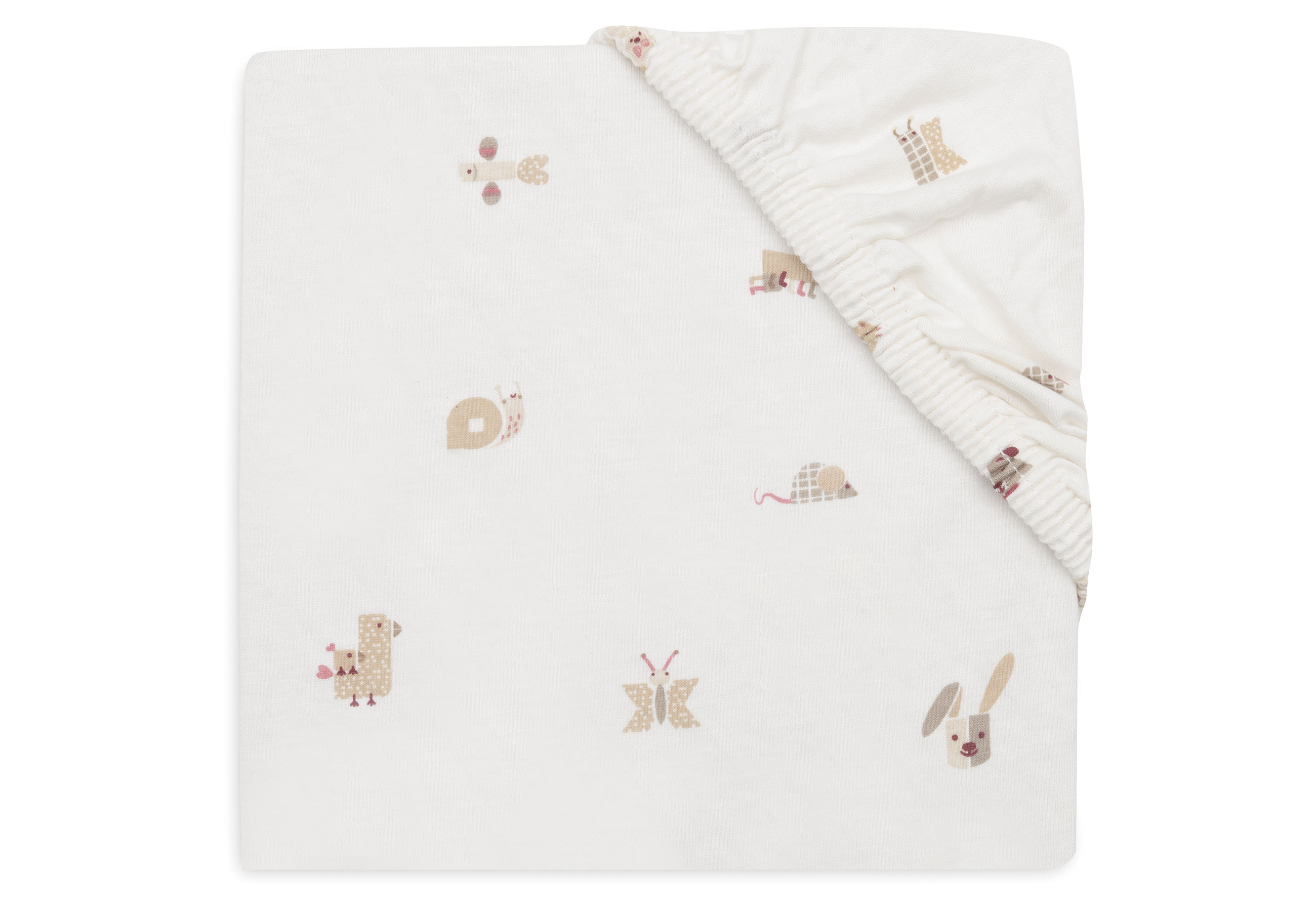 Fitted Sheet Jersey 60x120cm Animal Friends						