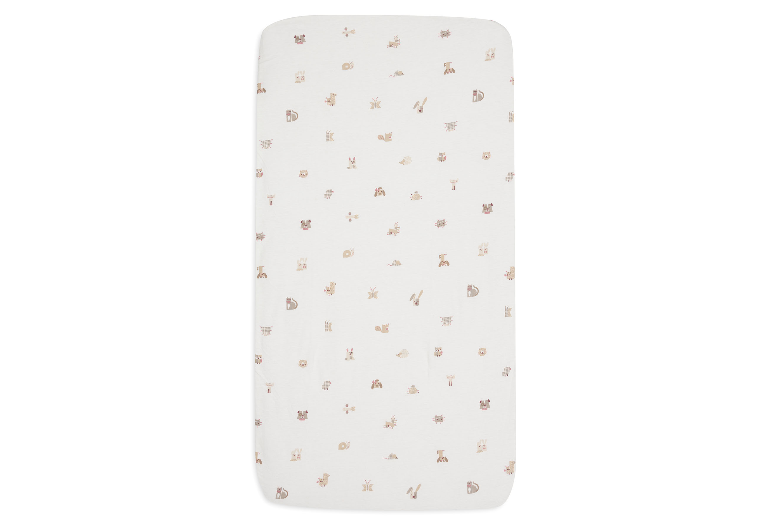 Fitted Sheet Jersey 60x120cm Animal Friends						 - 2