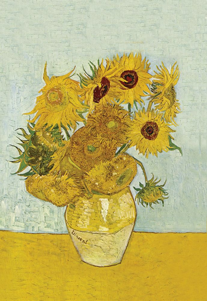 Diskhandduk, Van Gogh, Solrosor, TEMA-produkt