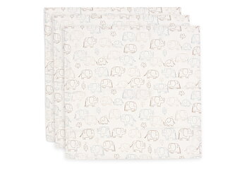 Jollein Muslinfilt 70x70cm Elephant Tales (3pack)								