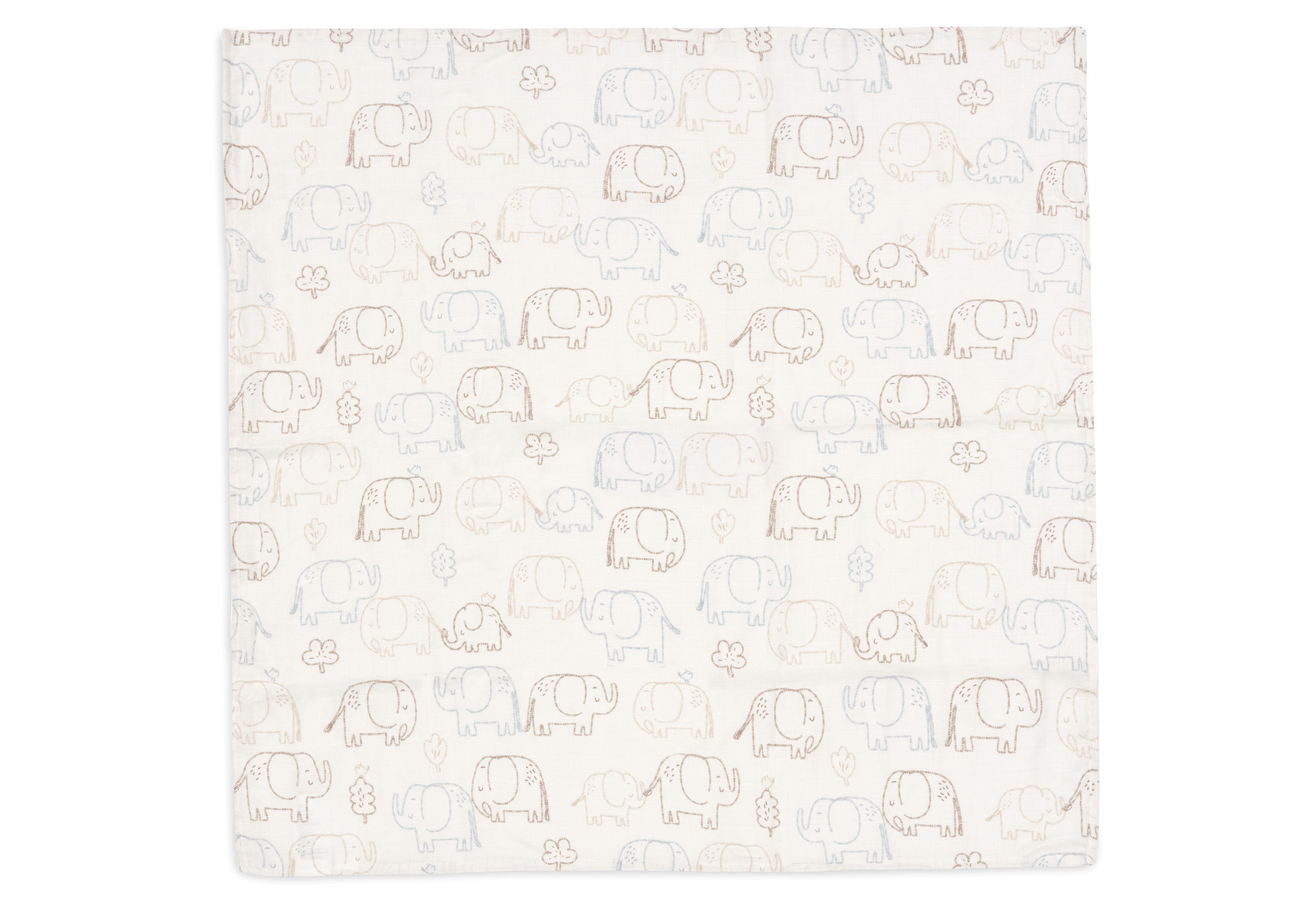 Jollein Muslinfilt 70x70cm Elephant Tales (3pack)								 - 2