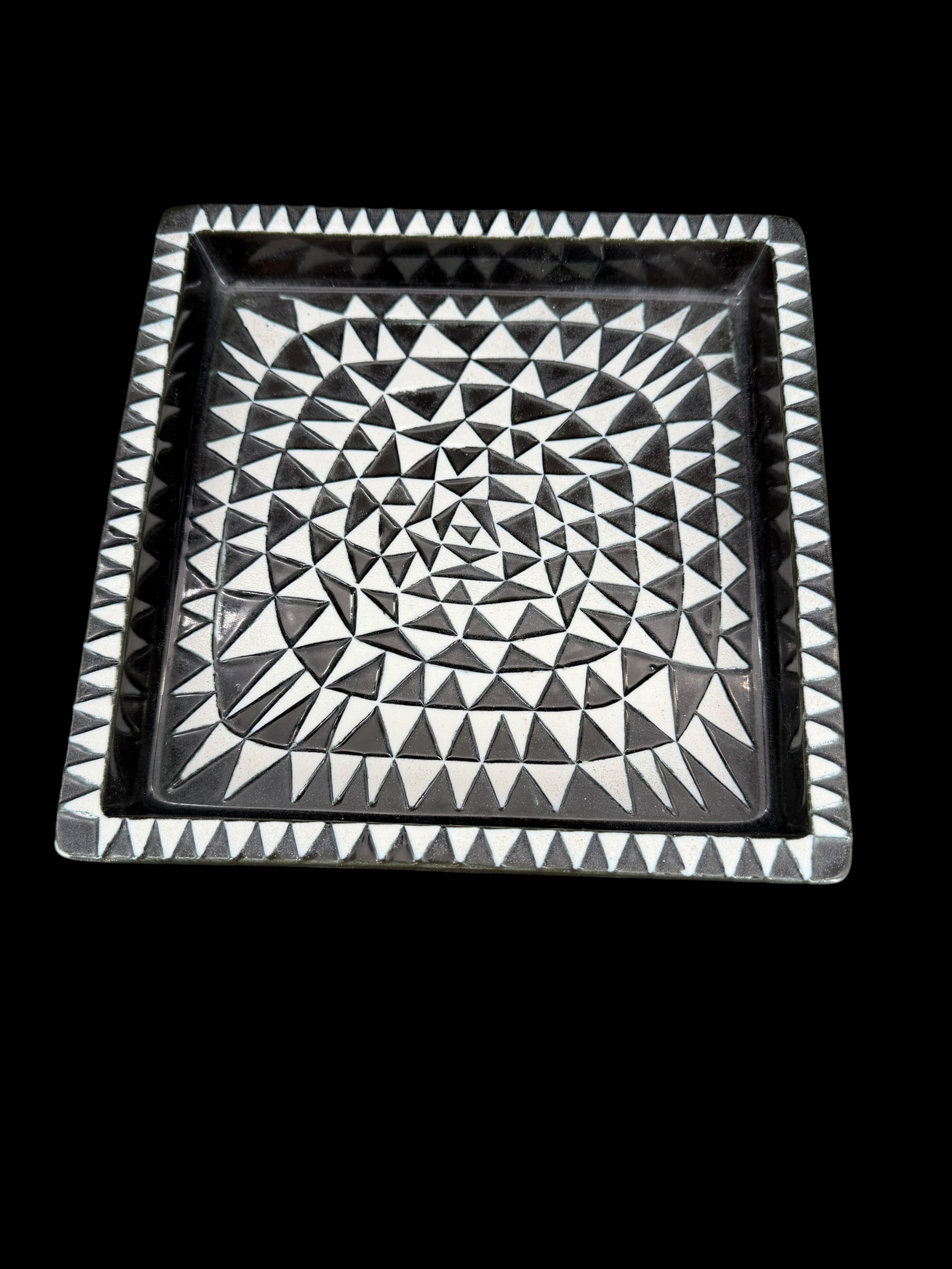 Gustavsberg, Stig Lindberg, “Domino,” serving platter - 2