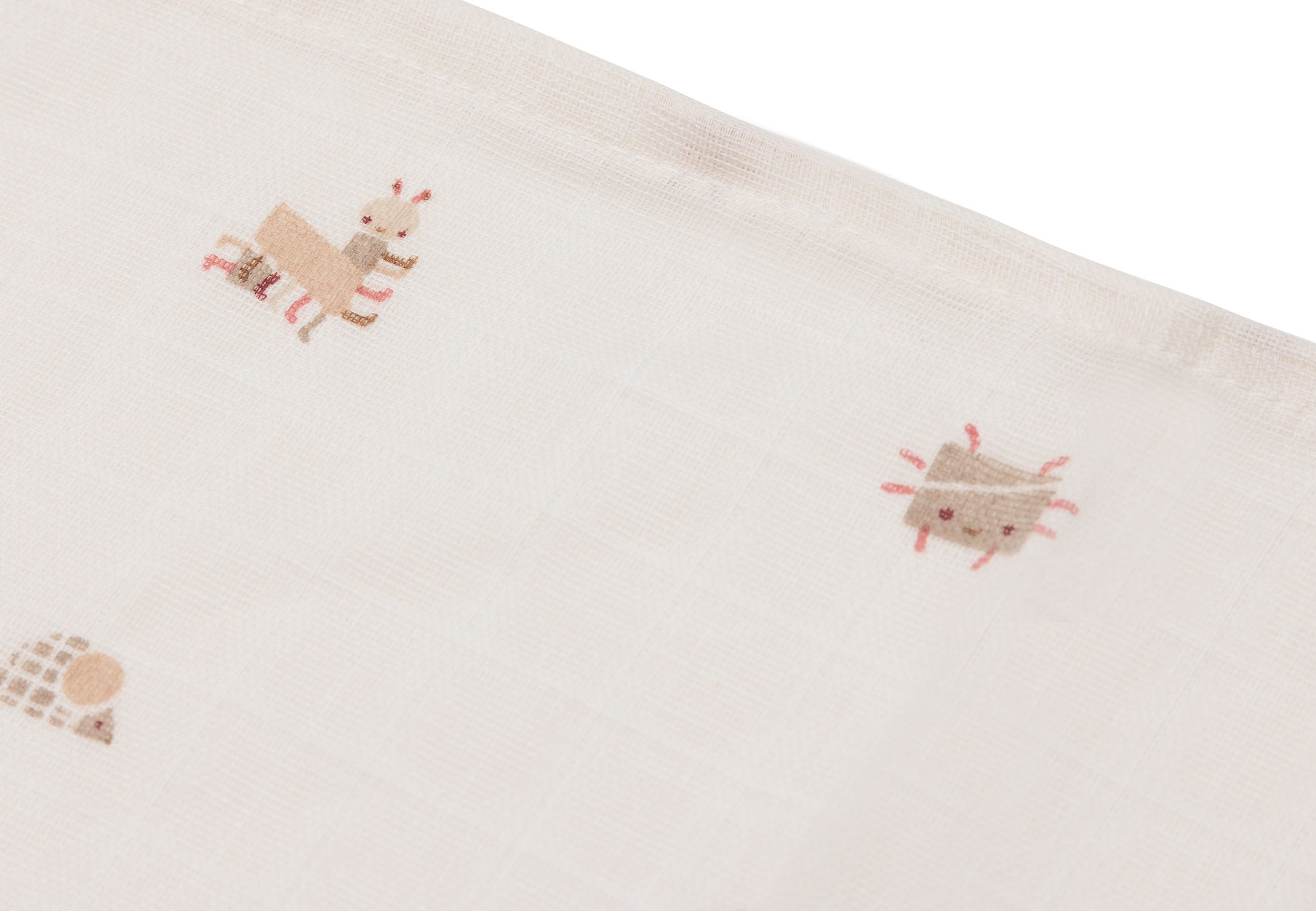 Jollein Muslin Tvättlapp 31x31cm Animal Friends (3pack)						 - 2