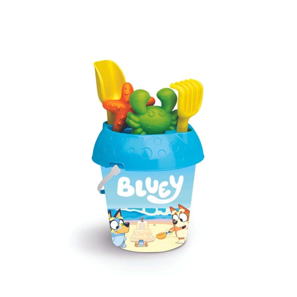 BLUEY Sandleksak hink och form