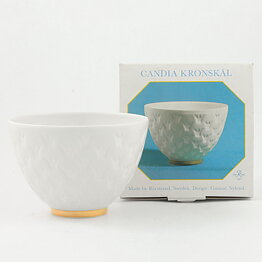 Gunnar Nylund (Candia 1933) White Bowl with Crown Relief 11 cm <with Box>