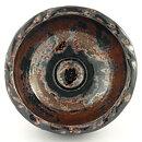 Isak Isaksson (2000s) Unique Chawan Bowl with Brown Glaze 13 cm #23