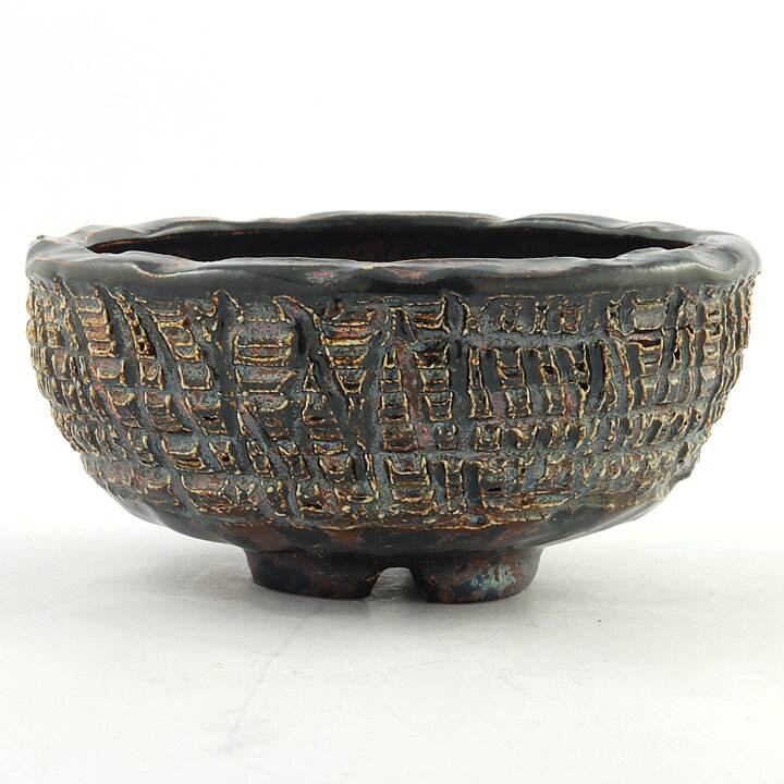 Isak Isaksson (2000s) Unique Chawan Bowl with Brown Glaze 13 cm #23