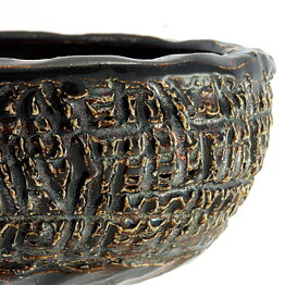 Isak Isaksson (2000s) Unique Chawan Bowl with Brown Glaze 13 cm #23