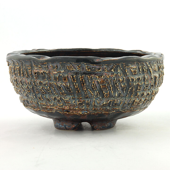 Isak Isaksson (2000s) Unique Chawan Bowl with Brown Glaze 13 cm #23