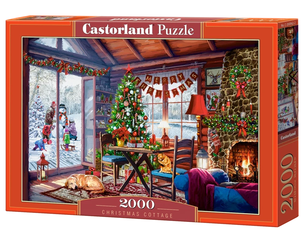 Christmas Cottage, 2000 bitar Castorland - 2