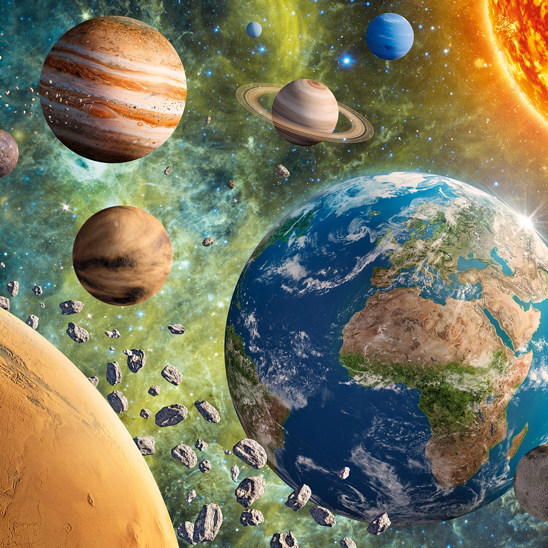 Planet Earth in Galaxy Space, 2000 Bitar CherryPazzi