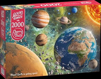 Planet Earth in Galaxy Space, 2000 Bitar CherryPazzi