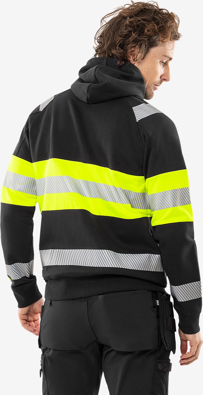 VARSEL SWEATSHIRT-JACKA STRETCH MED HUVA 7532 GKC, KLASS 1 - 5