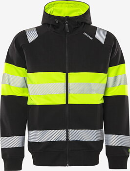 VARSEL SWEATSHIRT-JACKA STRETCH MED HUVA 7532 GKC, KLASS 1
