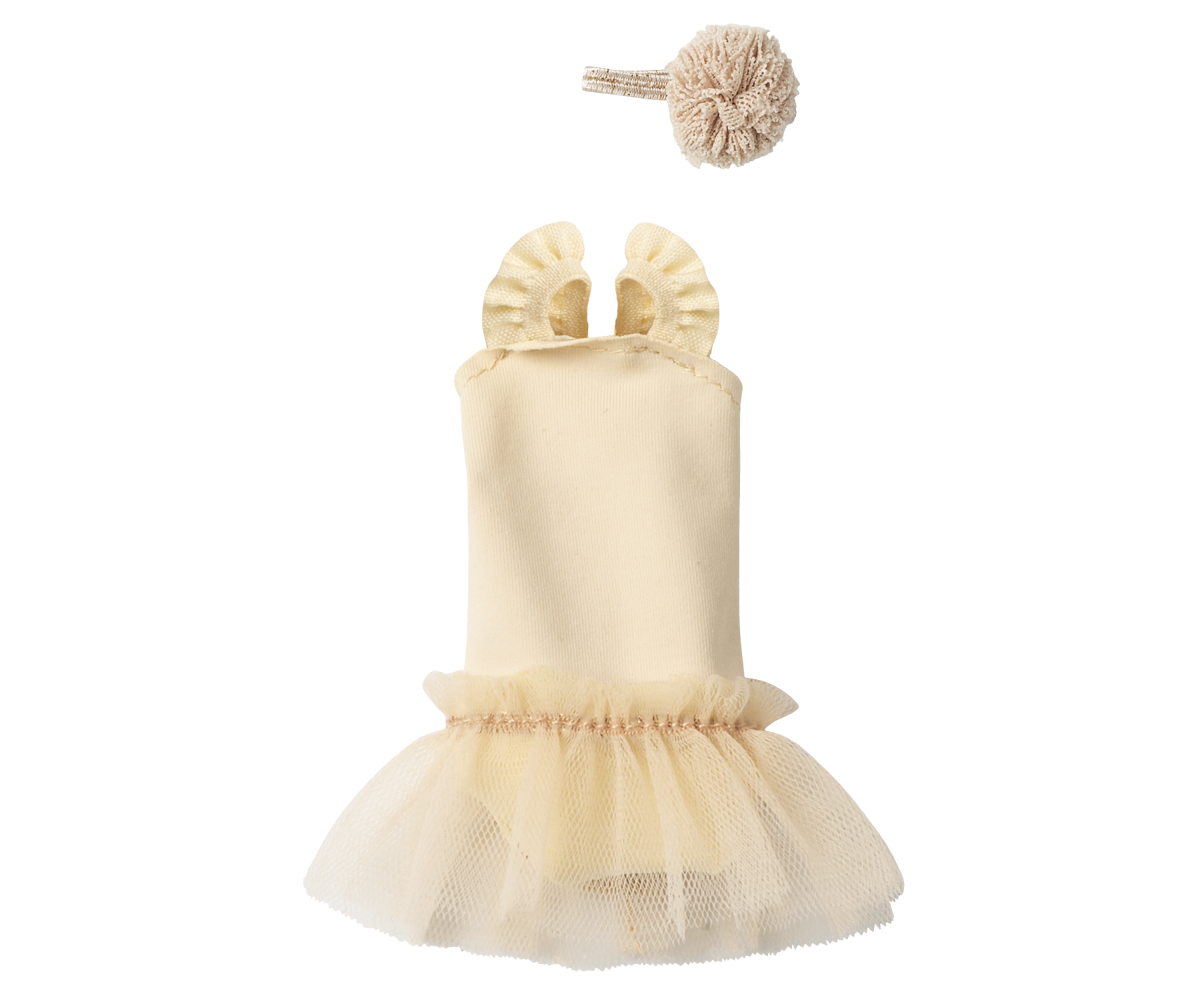Maileg - HARE m/gul ballerina outfit - Size 1 - 3