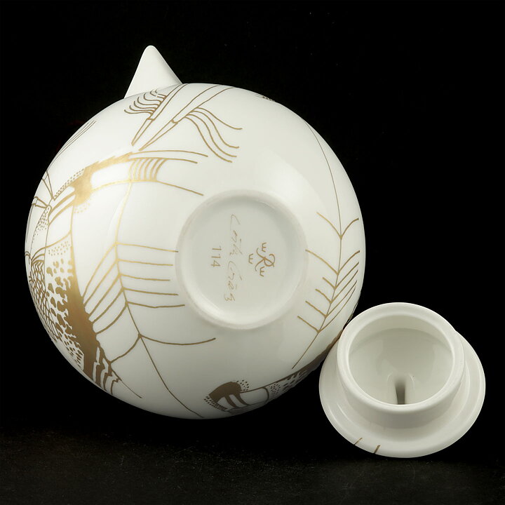 Gösta Grähs (1982) Chubby Teapot with Graphic Decor #114 20 cm 