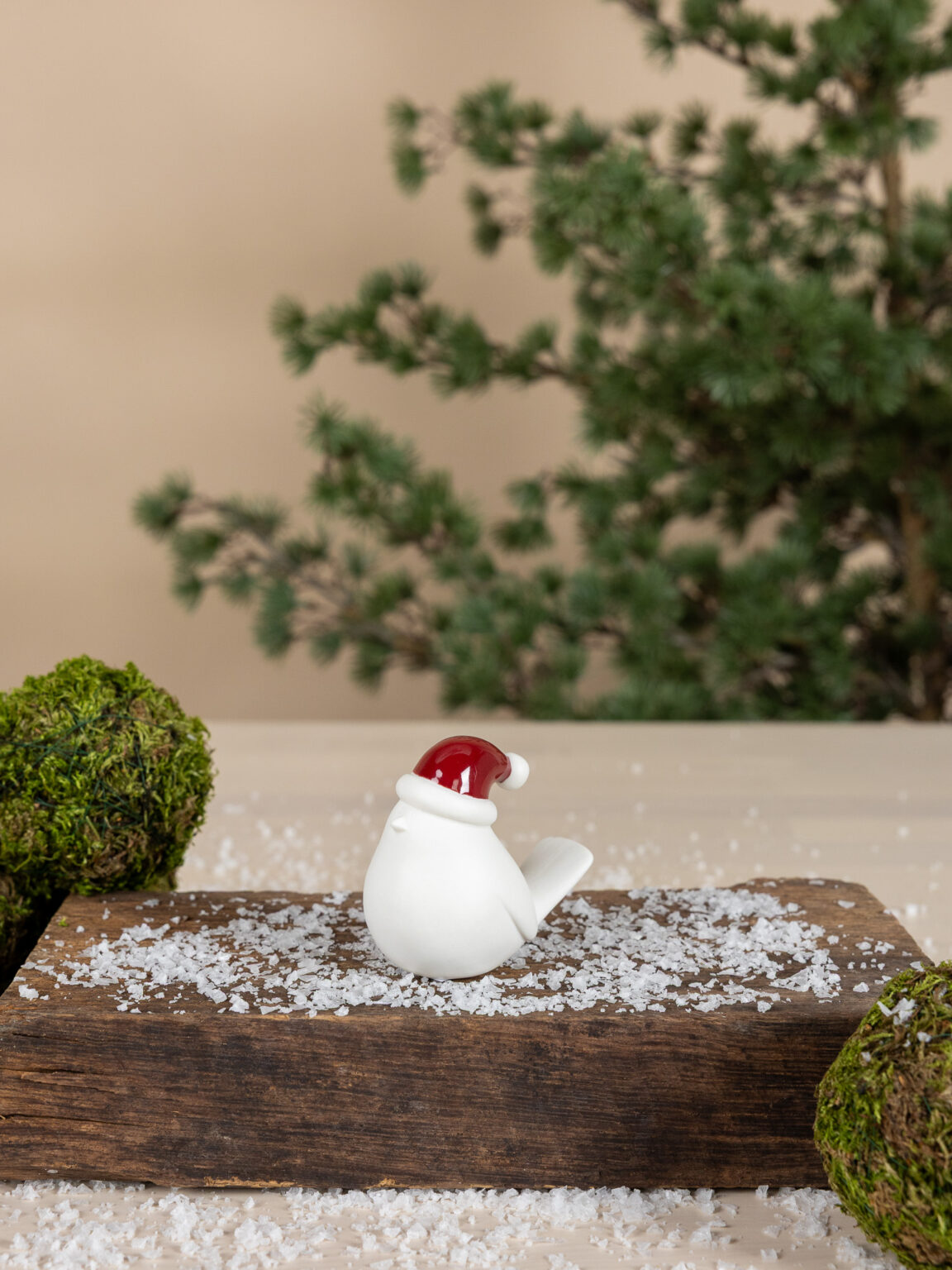Elin Fågel Tomte Röd - 8 x 5 x 7 cm - 4