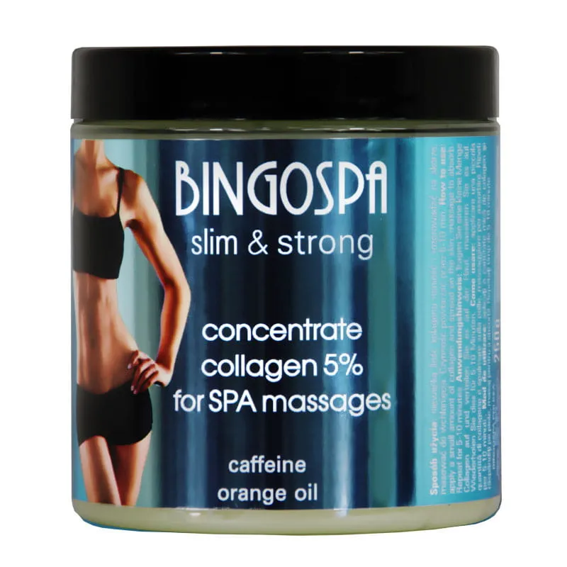 Anti-cellulit massagekräm med Kollagengel, Koffein & apelsinolja mot celluliter och bristningar