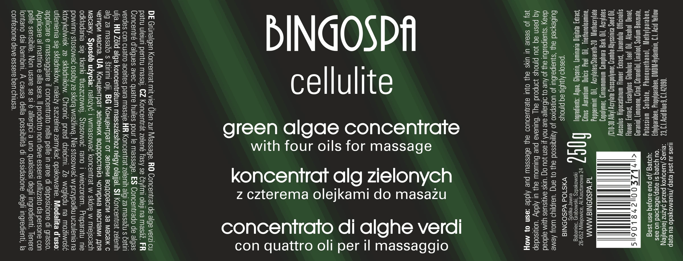 Massage mot celluliter och vätskeansamlingar - Koncentrat med gröna alger - 2