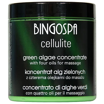 Massage mod cellulite og væskeophobninger – Koncentrat med grønne alger