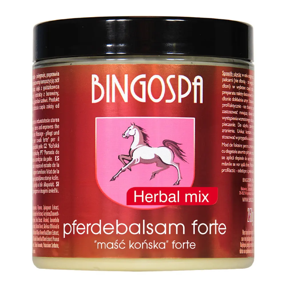 Varme hestebalsam med urter og oljer