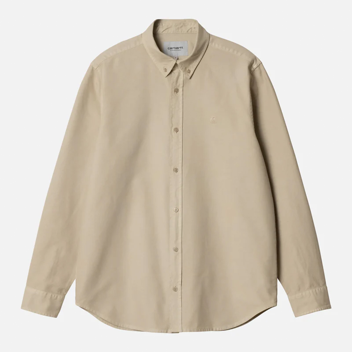 Carhartt WIP - Bolton L/S Shirt Fleur De Sel Garment Dyed - 4