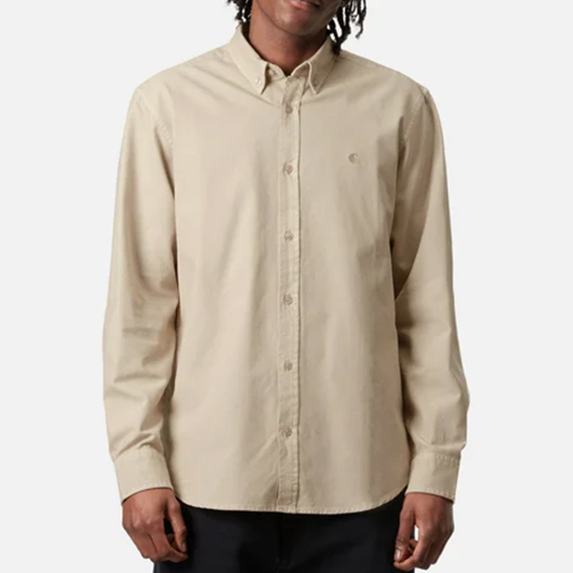 Carhartt WIP - Bolton L/S Shirt Fleur De Sel Garment Dyed