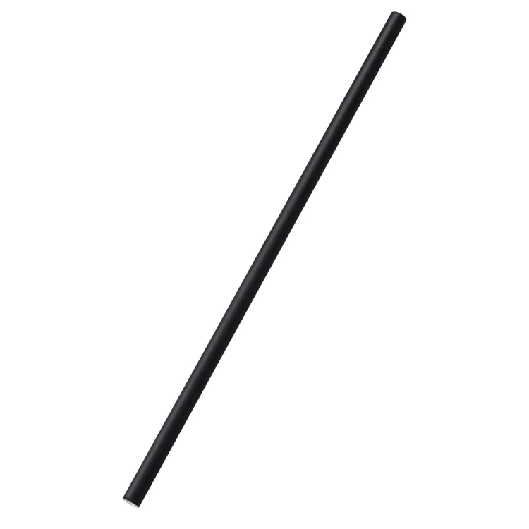 Flergångssugrör 06 mm svart 19cm