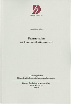 Dansnotation ett kommunikationsmedel