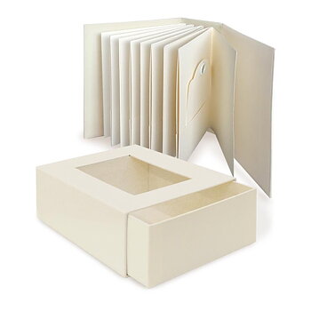  Graphic45 - Staples ATC Album With Matchbook Box - Ivory