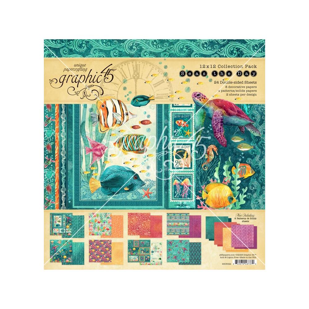  Graphic45 - Collection Pack 12x12 -  Seas The Day