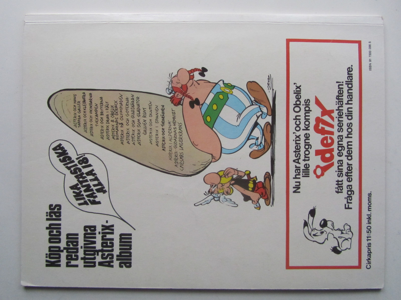 Asterix 07 Romarnas skräck 1:a upplagan Vg+ - 2